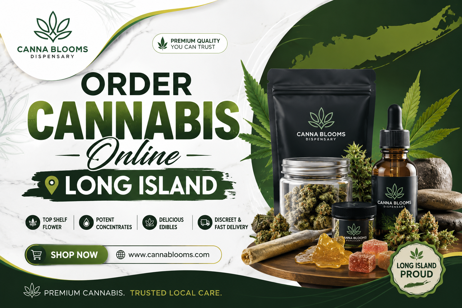 Order cannabis online Long Island safely with Canna Blooms