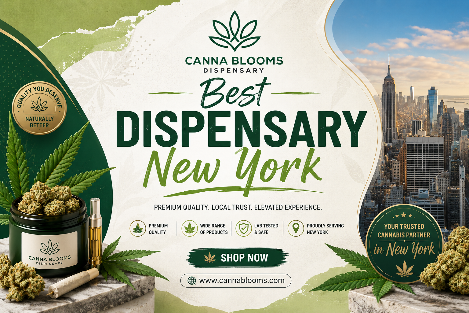 Best dispensary New York for safe cannabis shopping at Canna Blooms